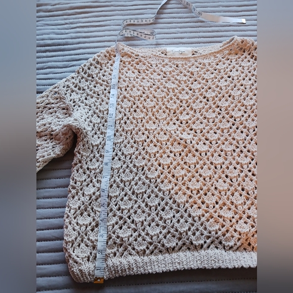 Jessica Simpson XS knitted top cream color - Picture 4 of 6